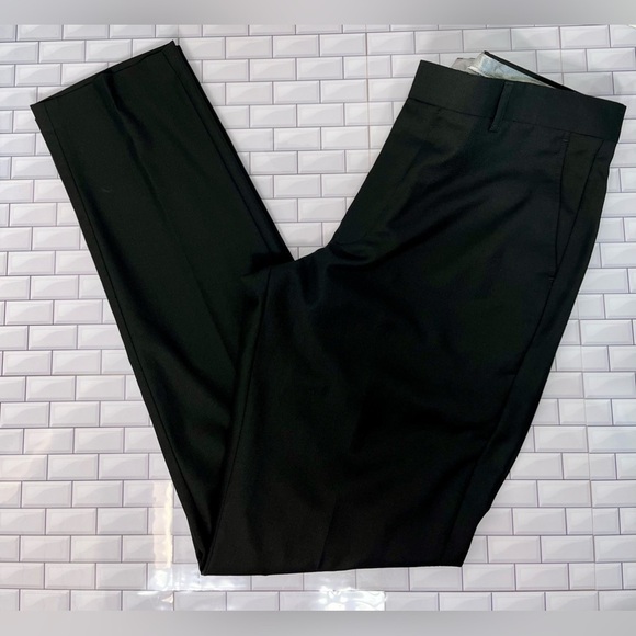 Vinci New York Mens Flat Front Adjustable Dress Pants Size 32x32 Silicone Band - Picture 5 of 11